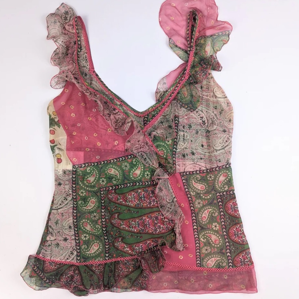 DIOR VINTAGE SILK TOP